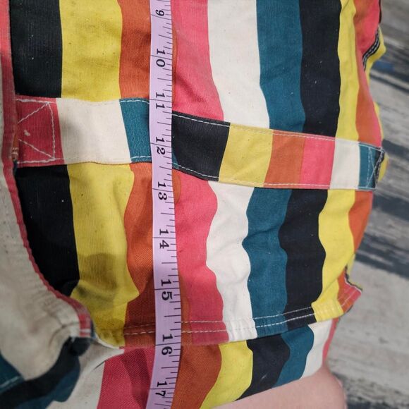 2012 roxy striped colorful funky alt indie beachy bag - Picture 7 of 8